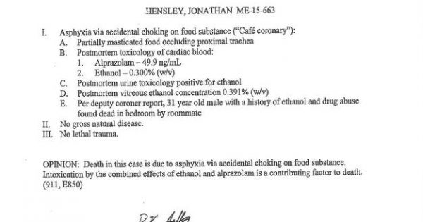 The Autopsy Toxicology Of Artist Manager Jon Hensley Released Saving Country Music